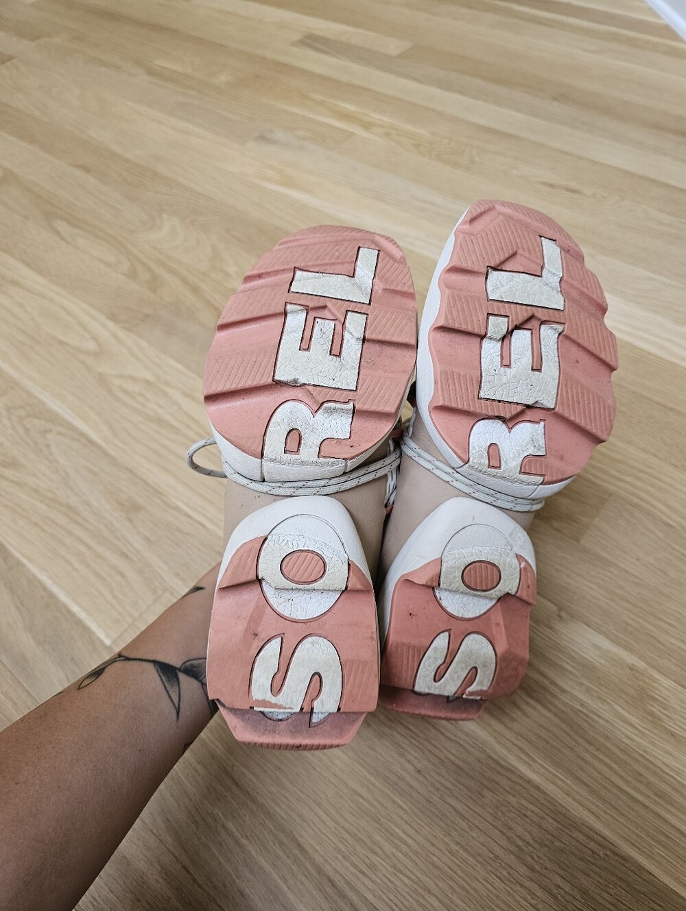 SOREL Kineric Impact Mesb Pink white tan sneakers - Picture 16 of 16